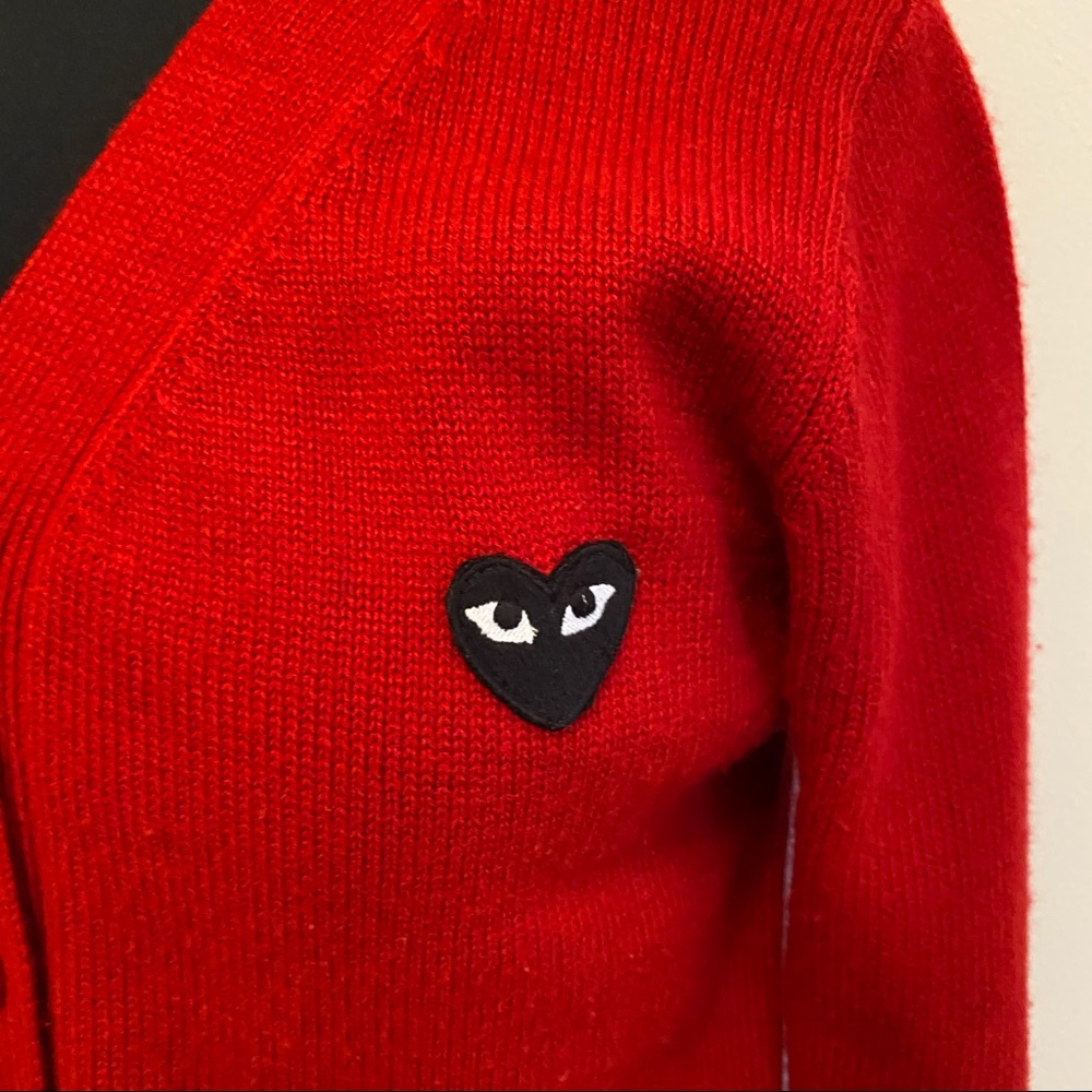 ✨Commes Des Garçons ✨ Red Cardigan